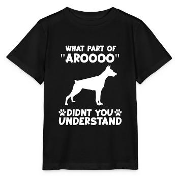 Dobermann Fan Dogs Motif Drôle Doberman Gassi - T-shirt bio MINI CREATOR Stanley/Stella Enfant - noir - Devant - Mikhail (115cm)