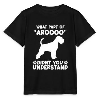 Schnauzer Fan Dog Motif Drôle Schnauzer Gassi - T-shirt bio MINI CREATOR Stanley/Stella Enfant - noir - Devant - Mikhail (115cm)