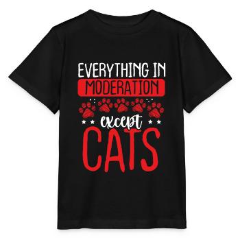 Shelter Animals Rescue Cat Cat Rescuer - Stanley/Stella MINI CREATOR Kids’ T-Shirt - black - Front - Mikhail (115cm)