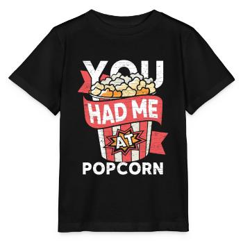 Kino Popcorn Geschenk - Stanley/Stella Kinder T-Shirt MINI CREATOR  - Schwarz - Vorne - Mikhail (115cm)