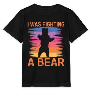 Bears Brown Bear Polar Bear Bear - Stanley/Stella MINI CREATOR Kids’ T-Shirt - black - Front - Mikhail (115cm)