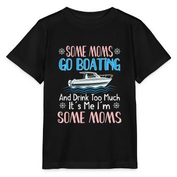 Bateau de navigation Capitaine Pontoon Sailor Cruising - T-shirt bio MINI CREATOR Stanley/Stella Enfant - noir - Devant - Mikhail (115cm)