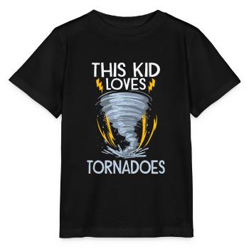 Meteorologie-kindertornado-sturm, Der Sturm-fan - Stanley/Stella MINI CREATOR Kids’ T-Shirt - black - Front - Mikhail (115cm)