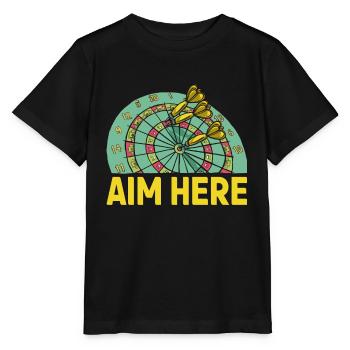 Men's Darts Player Score Old Man Hundred - Stanley/Stella MINI CREATOR Kids’ T-Shirt - black - Front - Mikhail (115cm)