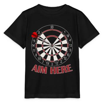 Men's Darts Player Score Old Man Hundred - Stanley/Stella MINI CREATOR Kids’ T-Shirt - black - Front - Mikhail (115cm)