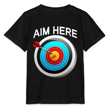 Men's Darts Player Score Old Man Hundred - Stanley/Stella MINI CREATOR Kids’ T-Shirt - black - Front - Mikhail (115cm)