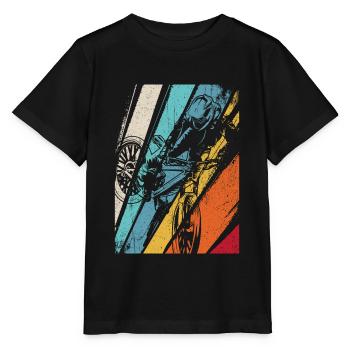 Mountainbike Vintage MTB Downhill für Mountainbike - Stanley/Stella Kinder T-Shirt MINI CREATOR  - Schwarz - Vorne - Mikhail (115cm)