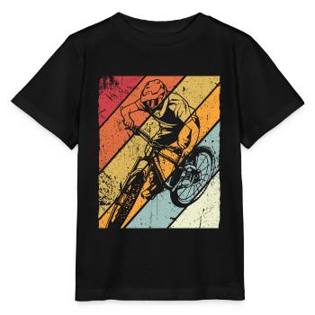 Mountainbike Vintage MTB Downhill Mountainbiker Ge - Stanley/Stella Kinder T-Shirt MINI CREATOR  - Schwarz - Vorne - Mikhail (115cm)
