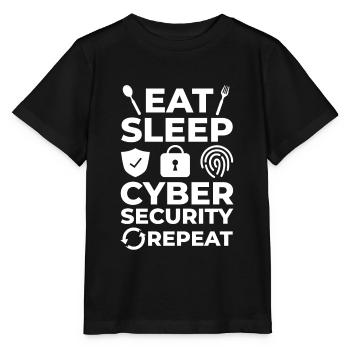 Cyber Security Information Computer Sicherheit - Stanley/Stella Kinder T-Shirt MINI CREATOR  - Schwarz - Vorne - Mikhail (115cm)