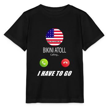 L’atoll de Bikini appelle les drapeaux lusiger - T-shirt bio MINI CREATOR Stanley/Stella Enfant - noir - Devant - Mikhail (115cm)