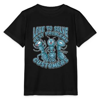 Aimer résoudre les problèmes de parasites Conception pour un bug - T-shirt bio MINI CREATOR Stanley/Stella Enfant - noir - Devant - Mikhail (115cm)