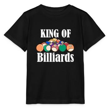 King Of Billiard BillardSjoueur de billard sportif en file d’attente - T-shirt bio MINI CREATOR Stanley/Stella Enfant - noir - Devant - Mikhail (115cm)