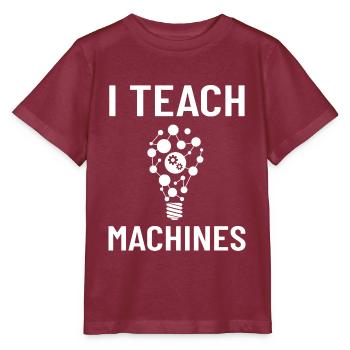 Maschinelles Lernen Künstliche Intelligenz AI - Stanley/Stella Kinder T-Shirt MINI CREATOR  - Burgunderrot - Vorne - Kain (125cm)