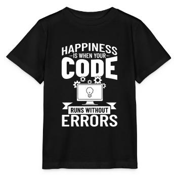Développeur de logiciels de développement de logiciels - T-shirt bio MINI CREATOR Stanley/Stella Enfant - noir - Devant - Mikhail (115cm)