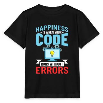 Développeur de logiciels de développement de logiciels - T-shirt bio MINI CREATOR Stanley/Stella Enfant - noir - Devant - Mikhail (115cm)