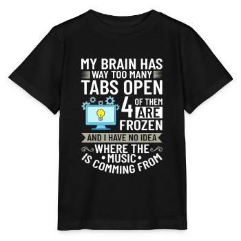 Développeur de logiciels de développement de logiciels - T-shirt bio MINI CREATOR Stanley/Stella Enfant - noir - Devant - Mikhail (115cm)