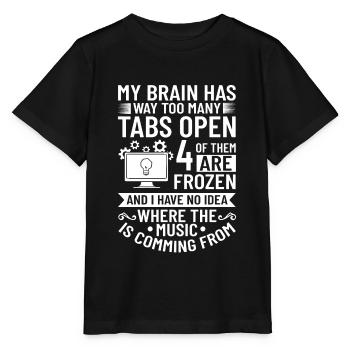 Développeur de logiciels de développement de logiciels - T-shirt bio MINI CREATOR Stanley/Stella Enfant - noir - Devant - Mikhail (115cm)