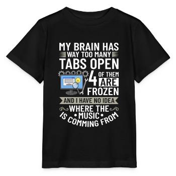 Développeur de logiciels de développement de logiciels - T-shirt bio MINI CREATOR Stanley/Stella Enfant - noir - Devant - Mikhail (115cm)