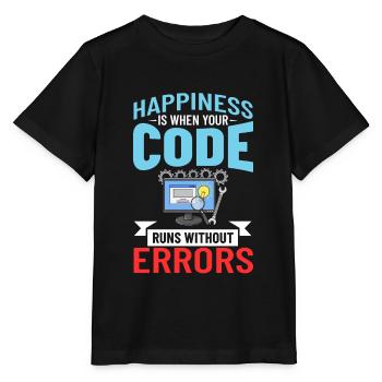 Développeur de logiciels de développement de logiciels - T-shirt bio MINI CREATOR Stanley/Stella Enfant - noir - Devant - Mikhail (115cm)