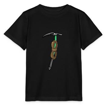 Ice climbing Mountaineering Climbing Mountaineers - Stanley/Stella MINI CREATOR Kids’ T-Shirt - black - Front - Mikhail (115cm)