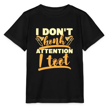 Trombone - T-shirt bio MINI CREATOR Stanley/Stella Enfant - noir - Devant - Mikhail (115cm)