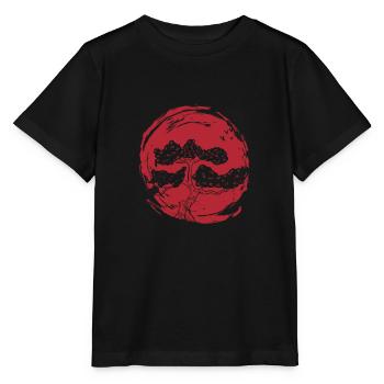 Bonsai-Baum mit japanischem Rot - Bonsai-Baum - Stanley/Stella Kinder T-Shirt MINI CREATOR  - Schwarz - Vorne - Mikhail (115cm)