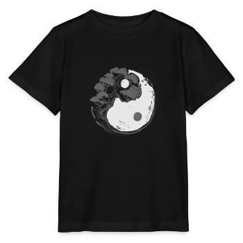 Yin and yang bonsai tree - bonsai tree - Stanley/Stella MINI CREATOR Kids’ T-Shirt - black - Front - Mikhail (115cm)