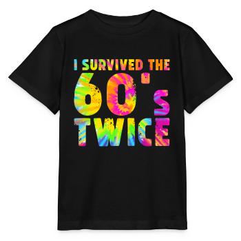 i survived the 60s twice - Stanley/Stella Kinder T-Shirt MINI CREATOR  - Schwarz - Vorne - Mikhail (115cm)