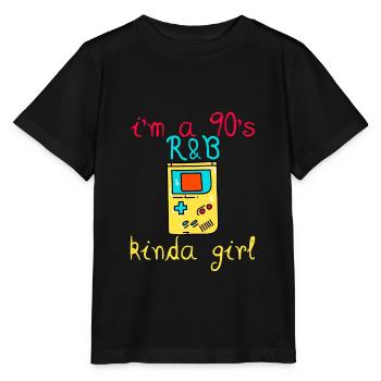 I'm a 90's R'b Kinda Girl 13 - Stanley/Stella MINI CREATOR Kids’ T-Shirt - black - Front - Mikhail (115cm)