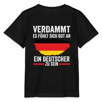 Deutschland Deutscher Deutsches - Stanley/Stella Kinder T-Shirt MINI CREATOR  - Schwarz - Vorne - Mikhail (115cm)