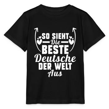 Deutschland Deutsche Deutsches - Stanley/Stella Kinder T-Shirt MINI CREATOR  - Schwarz - Vorne - Mikhail (115cm)