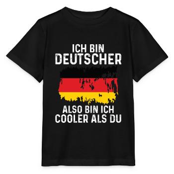 Deutschland Deutscher Deutsches - Stanley/Stella Kinder T-Shirt MINI CREATOR  - Schwarz - Vorne - Mikhail (115cm)