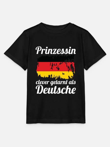 Prinzessin Deutscher Deutsches Deutschland - Stanley/Stella Kinder T-Shirt MINI CREATOR - Schwarz