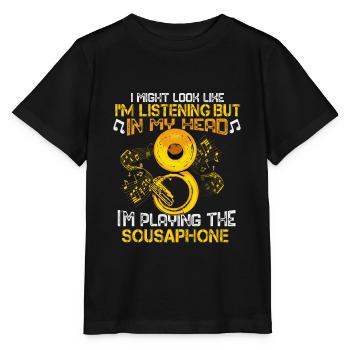 Sousaphone Gift Orchestra Big Band Sousaphone - Stanley/Stella MINI CREATOR Kids’ T-Shirt - black - Front - Mikhail (115cm)