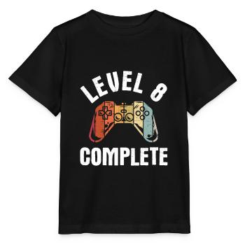 Geburtstag Junge 8 Jahre Shirt Gamer Gaming Level - Stanley/Stella Kinder T-Shirt MINI CREATOR  - Schwarz - Vorne - Mikhail (115cm)