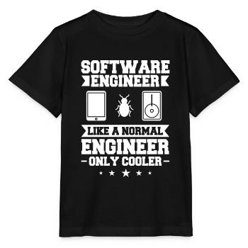Génie logiciel Ingénieur en génie logiciel - T-shirt bio MINI CREATOR Stanley/Stella Enfant - noir - Devant - Mikhail (115cm)