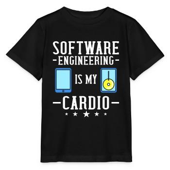 Génie logiciel Ingénieur en génie logiciel - T-shirt bio MINI CREATOR Stanley/Stella Enfant - noir - Devant - Mikhail (115cm)