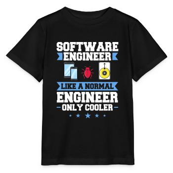 Génie logiciel Ingénieur en génie logiciel - T-shirt bio MINI CREATOR Stanley/Stella Enfant - noir - Devant - Mikhail (115cm)