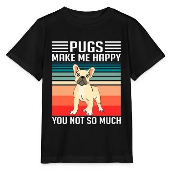 Carlin Carlin Carlins Carlins Amateurs de chiens - T-shirt bio MINI CREATOR Stanley/Stella Enfant - noir - Devant - Mikhail (115cm)