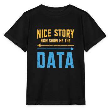 Belle histoire maintenant montrez-moi les données - code - T-shirt bio MINI CREATOR Stanley/Stella Enfant - noir - Devant - Mikhail (115cm)