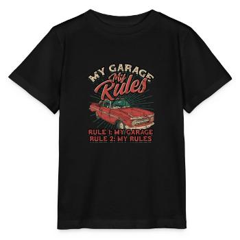 My Garage My Rules - Rule 1 My Garage Rule 2 My - Stanley/Stella MINI CREATOR Kids’ T-Shirt - black - Front - Mikhail (115cm)
