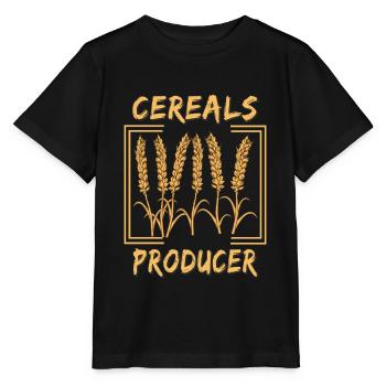 PRODUCTEUR DE CÉRÉALES - T-shirt bio MINI CREATOR Stanley/Stella Enfant - noir - Devant - Mikhail (115cm)