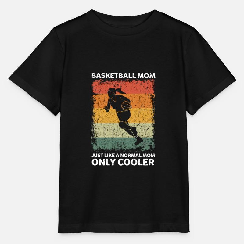 Basketball Mom Like A Normal Mom Only Cooler - Stanley/Stella Kinder T-Shirt MINI CREATOR  - Schwarz