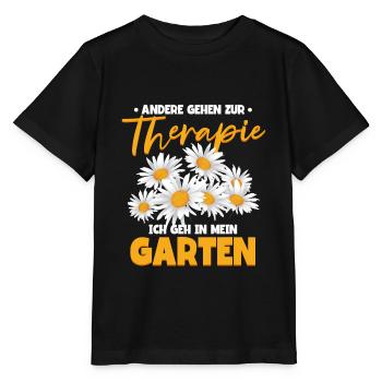 Andere gehen zur Therapie ich gehe in meinen - Stanley/Stella Kinder T-Shirt MINI CREATOR  - Schwarz - Vorne - Mikhail (115cm)