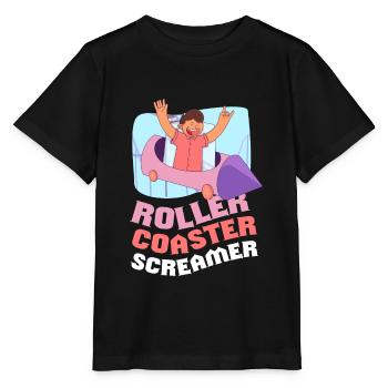 Montagnes russes Screamer Roller Coaster - T-shirt bio MINI CREATOR Stanley/Stella Enfant - noir - Devant - Mikhail (115cm)