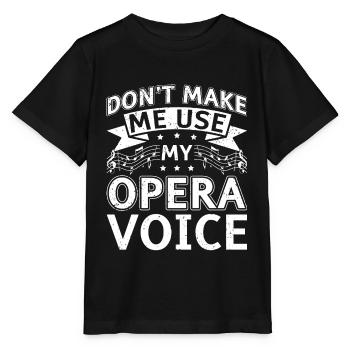 Chanteur d’opéra chanteur maisons d’opéra - T-shirt bio MINI CREATOR Stanley/Stella Enfant - noir - Devant - Mikhail (115cm)