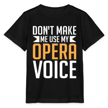 Chanteur d’opéra chanteur maisons d’opéra - T-shirt bio MINI CREATOR Stanley/Stella Enfant - noir - Devant - Mikhail (115cm)