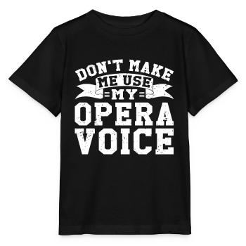 Chanteur d’opéra chanteur maisons d’opéra - T-shirt bio MINI CREATOR Stanley/Stella Enfant - noir - Devant - Mikhail (115cm)