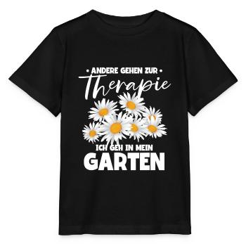 Andere gehen zur Therapie ich gehe in meinen - Stanley/Stella Kinder T-Shirt MINI CREATOR  - Schwarz - Vorne - Mikhail (115cm)