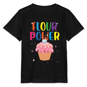 flour power Design for a person crazy for sweets - Stanley/Stella MINI CREATOR Kids’ T-Shirt - black - Front - Mikhail (115cm)